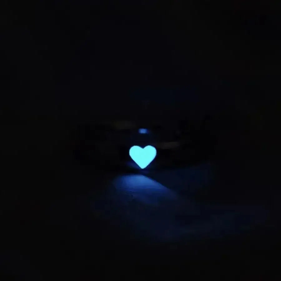 Luminous Heart Couple Ring